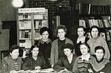Коллектив библиотеки в 50-е годы