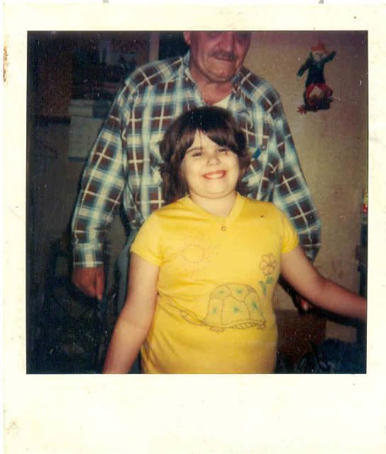 Trish at age 10 with Pop-Pop
