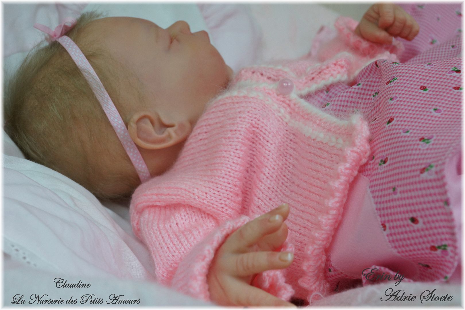 NEW Reborn Baby GIRL " ERIN by ADRIE STOETE " 27 " LAYAWAY " Claudine