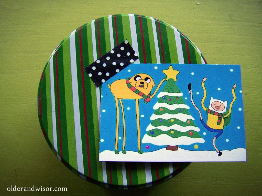 Adventure Time christmas tag