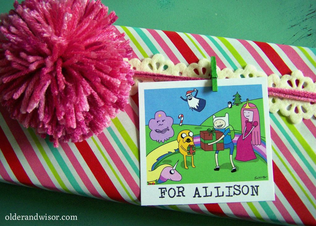 Adventure Time gift tag