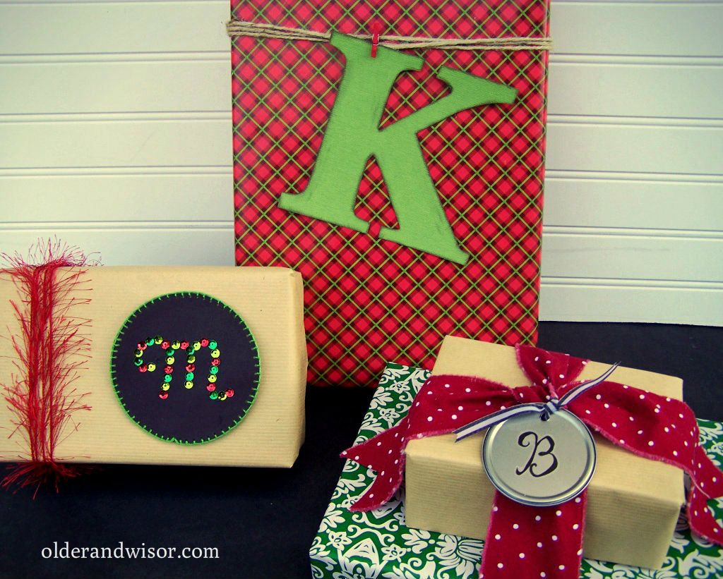 letters instead of gift tags
