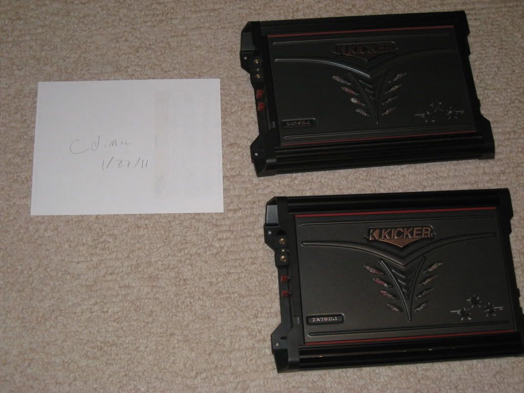 (2) Kicker ZX750.1's - Amplifier Classifieds - CarAudio.com
