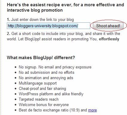 Add Bloggup widget to Blogger