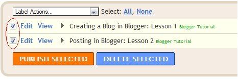 How to add labels after posting in Blogger