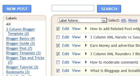 How to add new labels or remove labels in Blogger