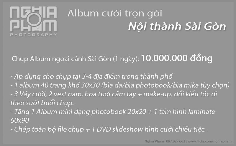 [ Nghia Pham Photo ] - Phóng sự ngày cưới chuyên nghiệp - 1