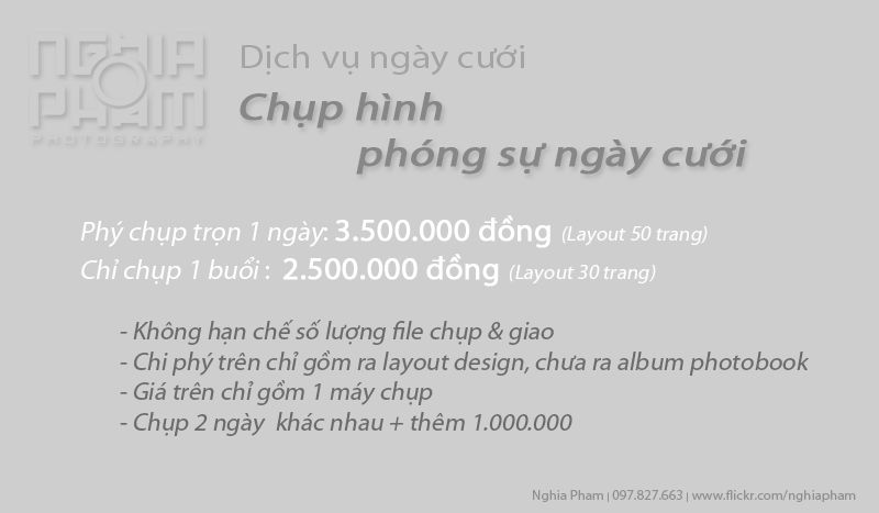 [ Nghia Pham Photo ] - Phóng sự ngày cưới chuyên nghiệp - 4