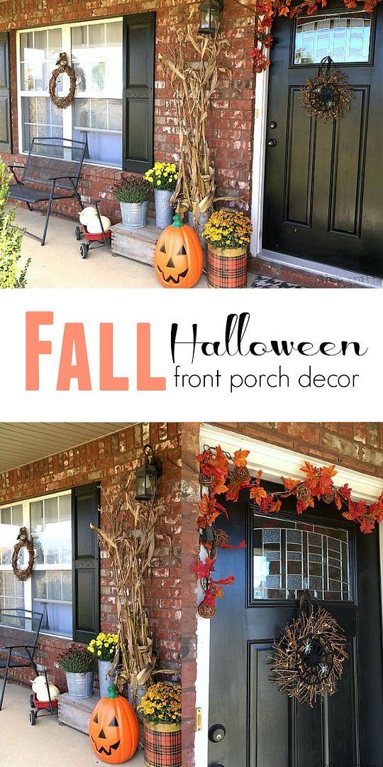 She S Crafty Halloween And Fall Front Porch Decor