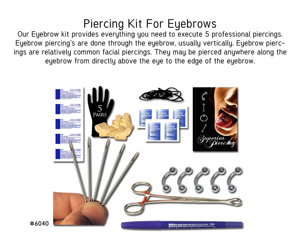 (5) 14 Gauge Sterilized Piercing Needles (5) 14 Gauge 1/2 Stainless Curved