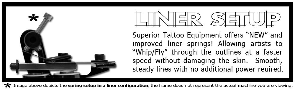  Brand: Superior Tattoo Equipment; Type: LINER; Coils: 8 wrap Coils 
