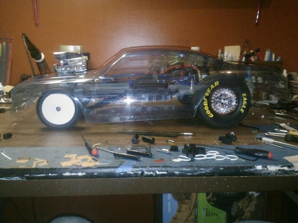 traxxas rustler drag body