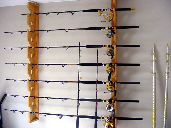 CharlestonFishing.Com - Request: Wall Mounted Fishing Rod Rack