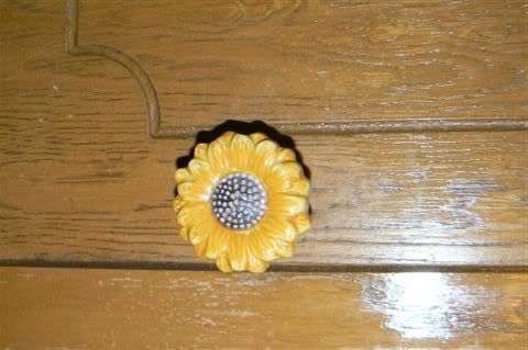 23 Sunflower Ceramic Cabinet Pulls knobs