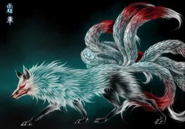 nine tailed fox. Nine_tailed_Fox_by_Vyrilien.