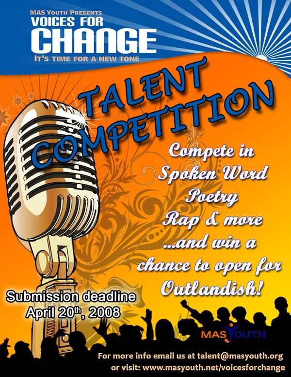 Got Talent?! MAS Youth brings you this first-ever opportunity to show off 