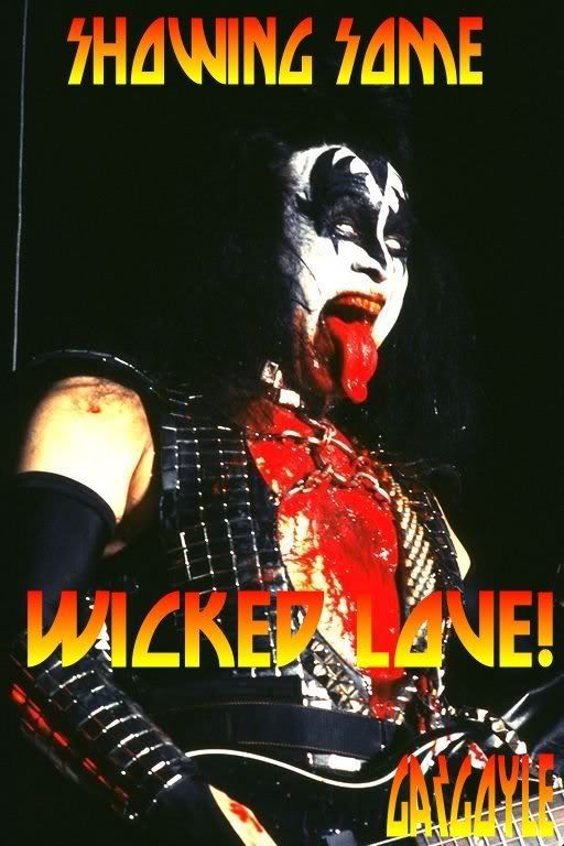 SHOWING SOME WICKED LOVE_gene simmons Pictures, Images and Photos