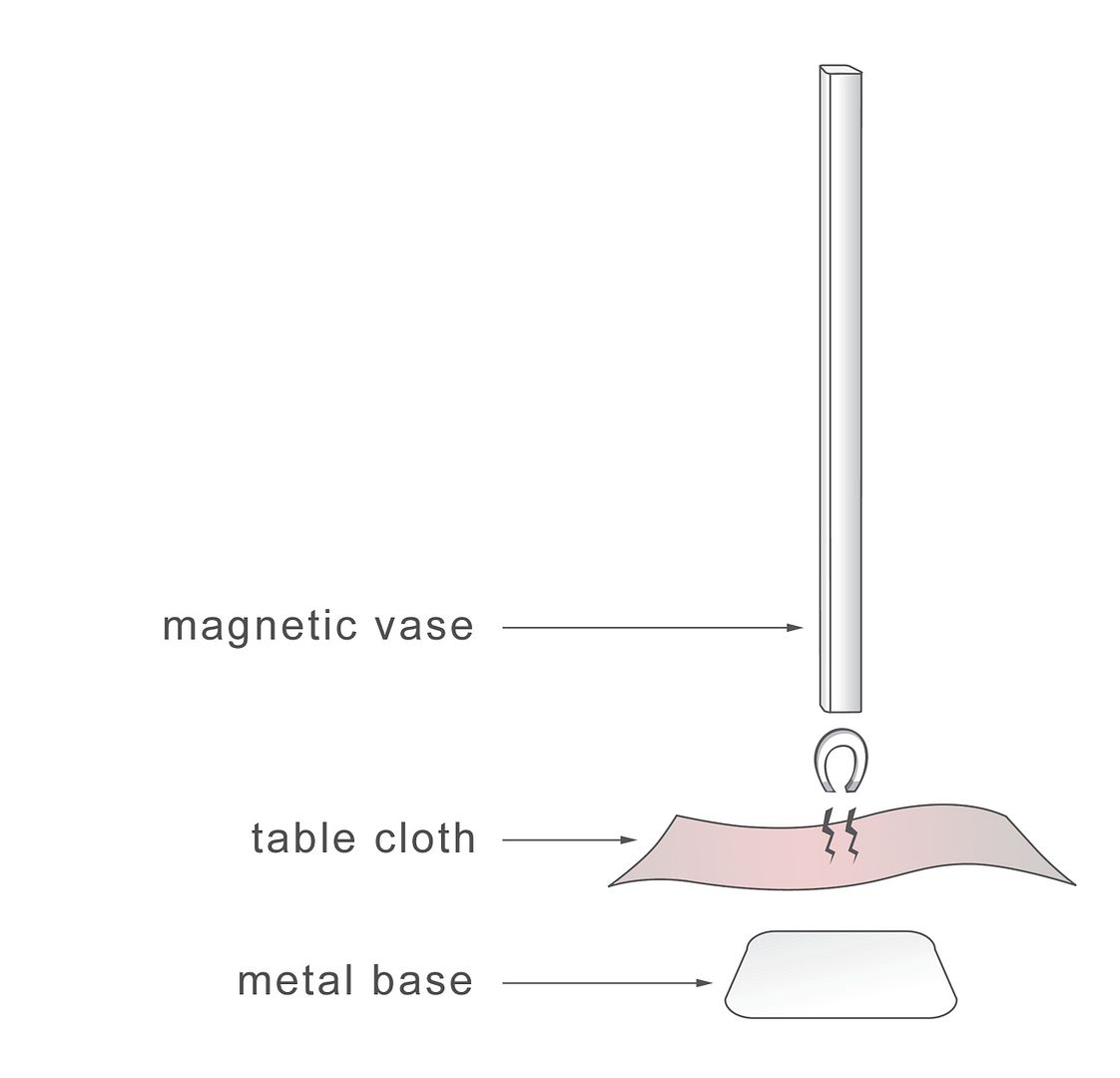 magnetic vase