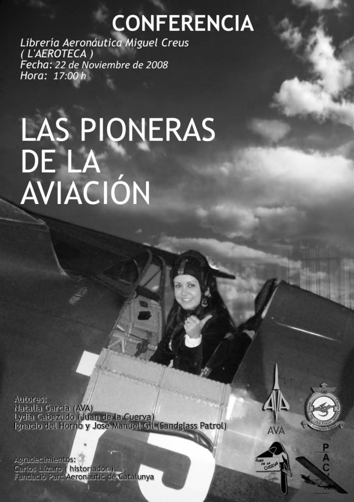 Charla Pioneras Aviación en Barcelona