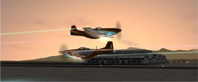 P-51 cruzandose