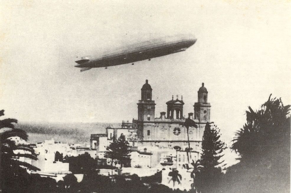 Zeppelin sobre Las Palmas