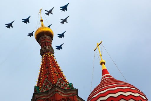 cazas sobre el Kremlin