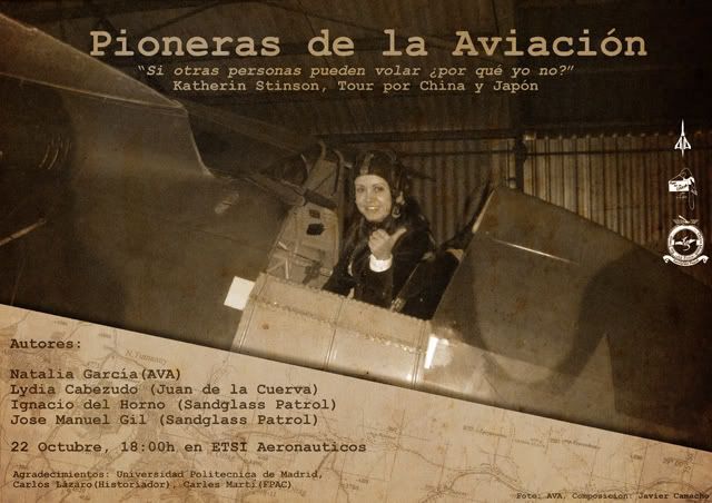 Pioneras de la aviacion (cartel de Madrid)