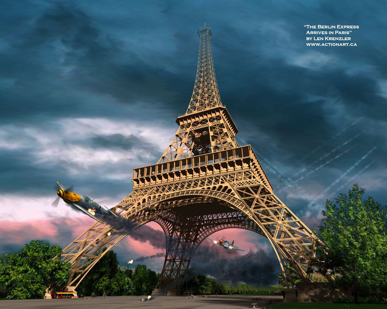 Combate bajo la torre Eiffel