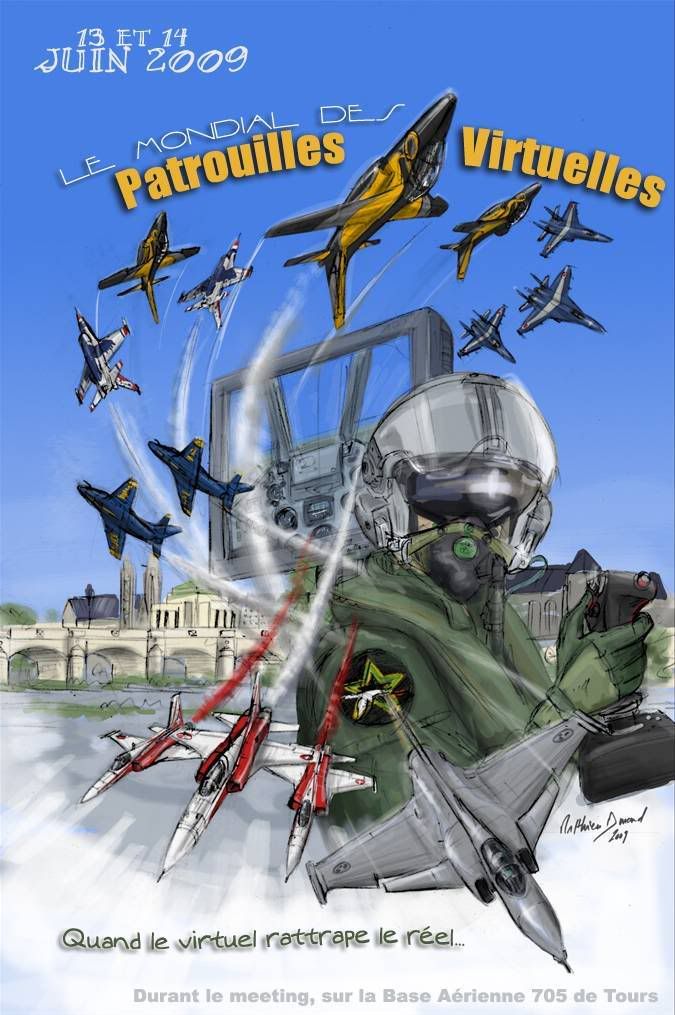 Cartel Meeting pilotos acrobaticos virtuales