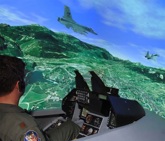 F-16 simulador de vuelo