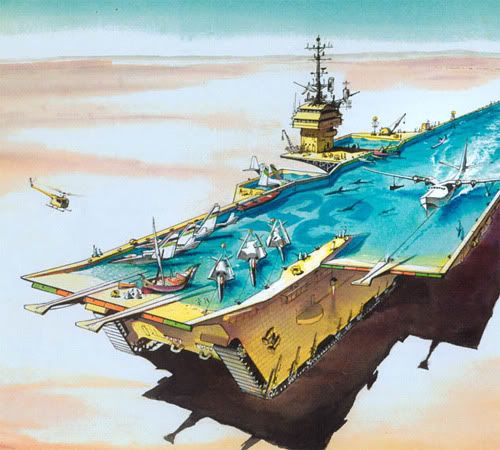 Hibrido portaaviones + crucero terrestre