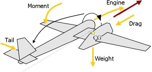 Diagrama de fuerzas y momentos en un Bv 141
