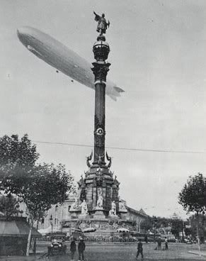 Graf Zeppelin sobre Barcelona