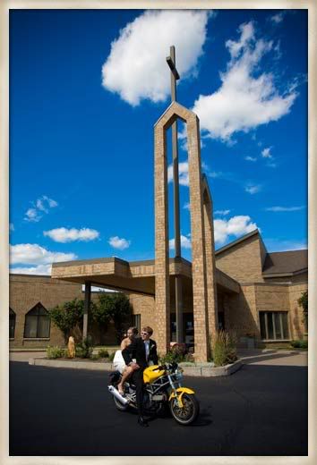  on Steven's Ducati to head to the train depot for more photos Wausau 