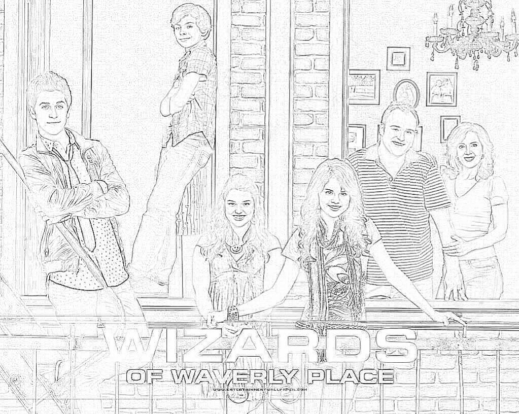 Give WIZARDS OF WAVERLY PLACE Coloring Pages