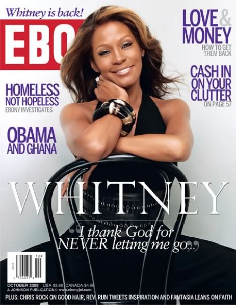 Whitney Houston Ebony Magazine October 2009 Issue