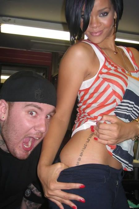 Apparently Rihanna's tattoo artist BangBang (above) is terrible at Hindu