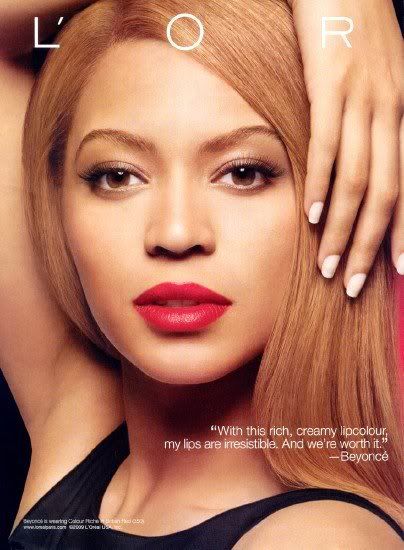 Beyonce L'Oreal AdLuscious Red Lipstick
