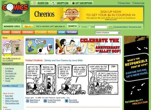 Comics.com Down