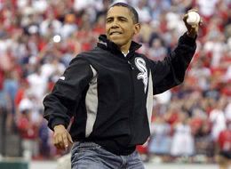 Obama First Pitch Video