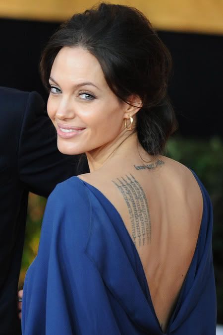 angelina jolie tattoos and meaning. Angelina Jolie Tattoos – Here