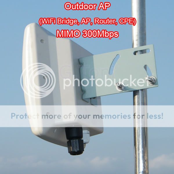 MIMO 300Mbps Outdoor WiFi AP Bridge CPE WDS AIR OS POE  