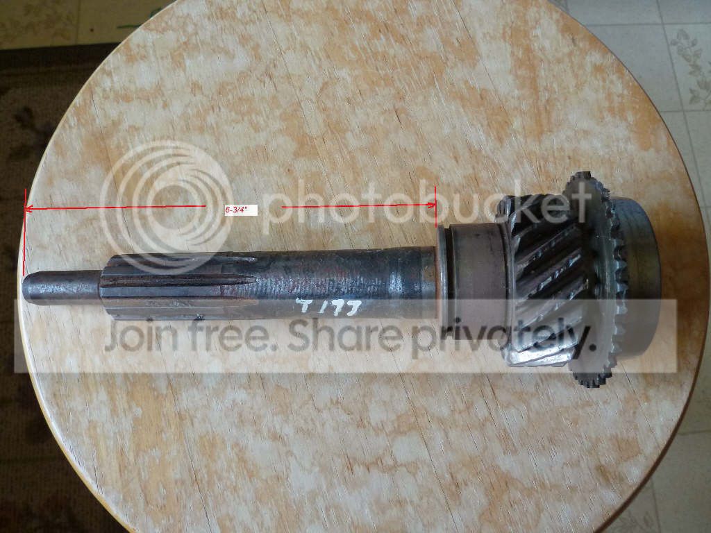 need cj t176 input shaft length | Jeep Enthusiast Forums