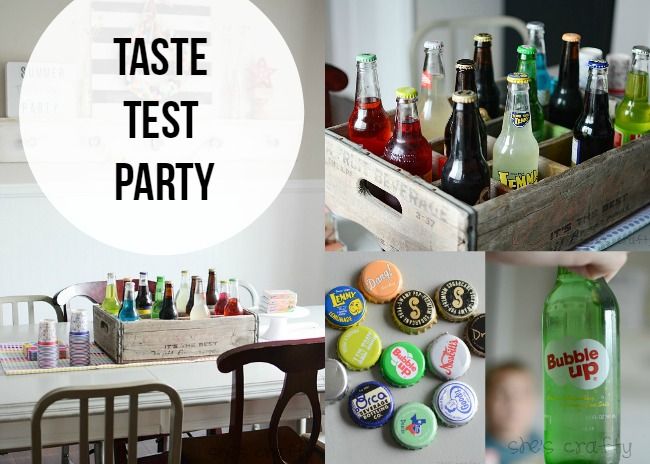 Summer Drinks "Taste Test Party'! Fun way to celebrate a hot summer day!