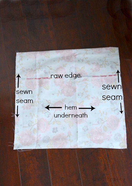 She's Crafty: Easy Sew Pillow Cover