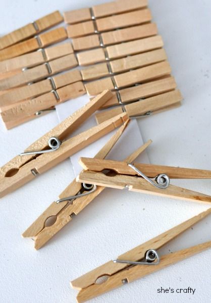 She's crafty: Washi Tape Clothespins