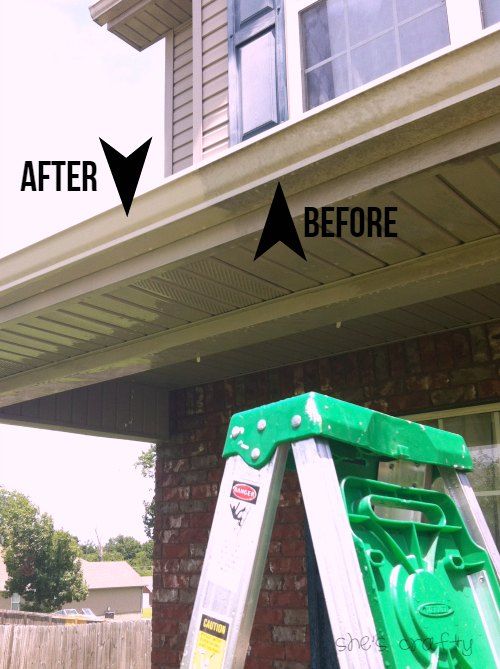 Magic Eraser to clean moldy siding