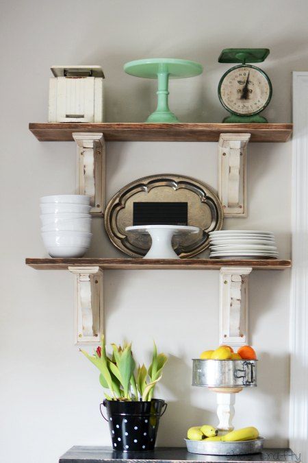 How to make open shelving from reclaimed wood