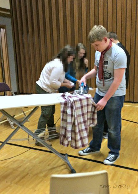 YW/YM Missionary Activity - learn to press a shirt