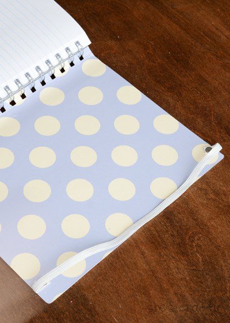 add a closure to a DIY notebook